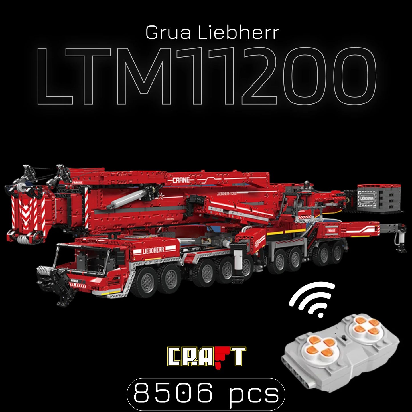 Grua Liebherr LTM11200 (8506 peças)
