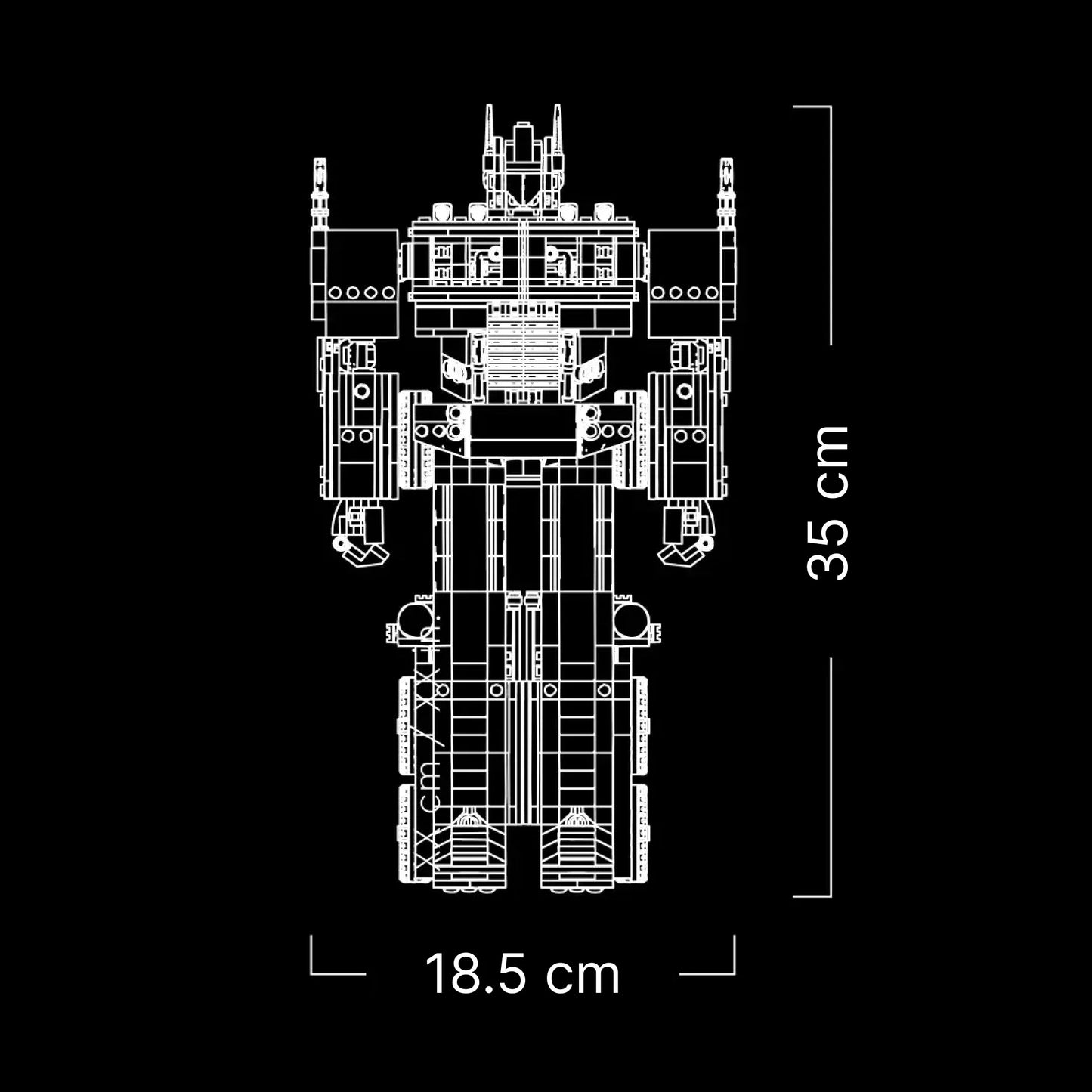 (26% OFF) Transformers - Optimus Prime (1508 peças)