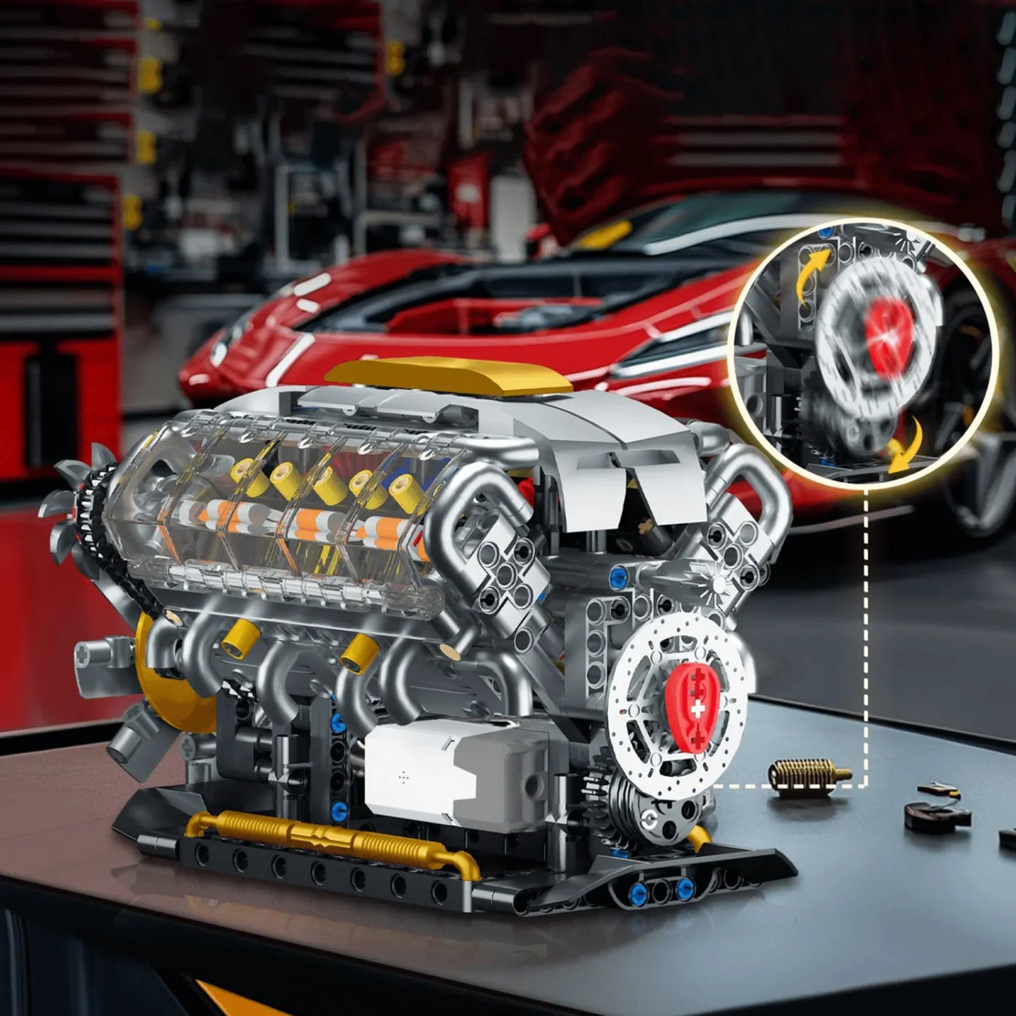 Motor V8 (692 peças)