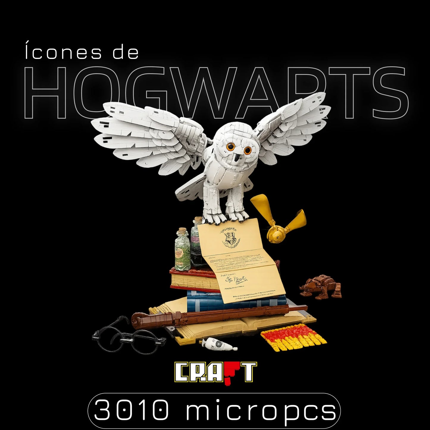 Ícones de Hogwarts (3010 peças)