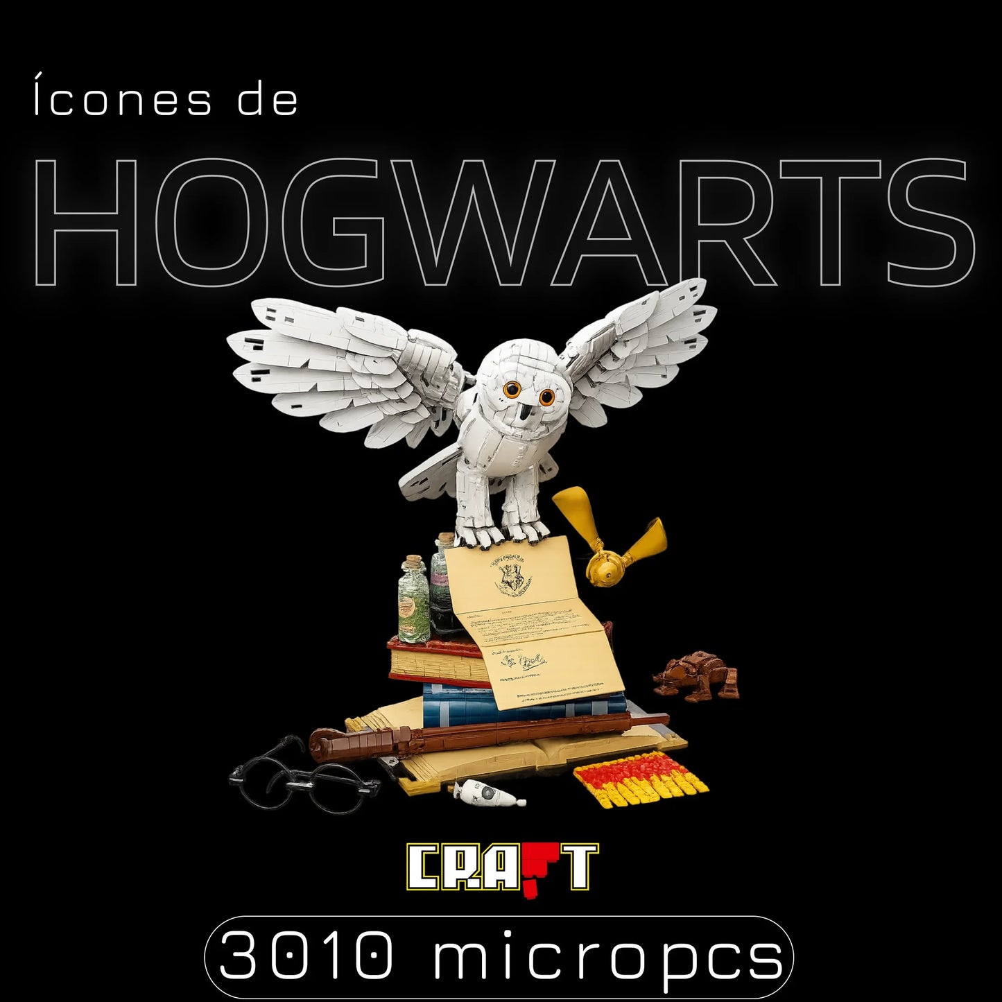 Ícones de Hogwarts (3010 peças)