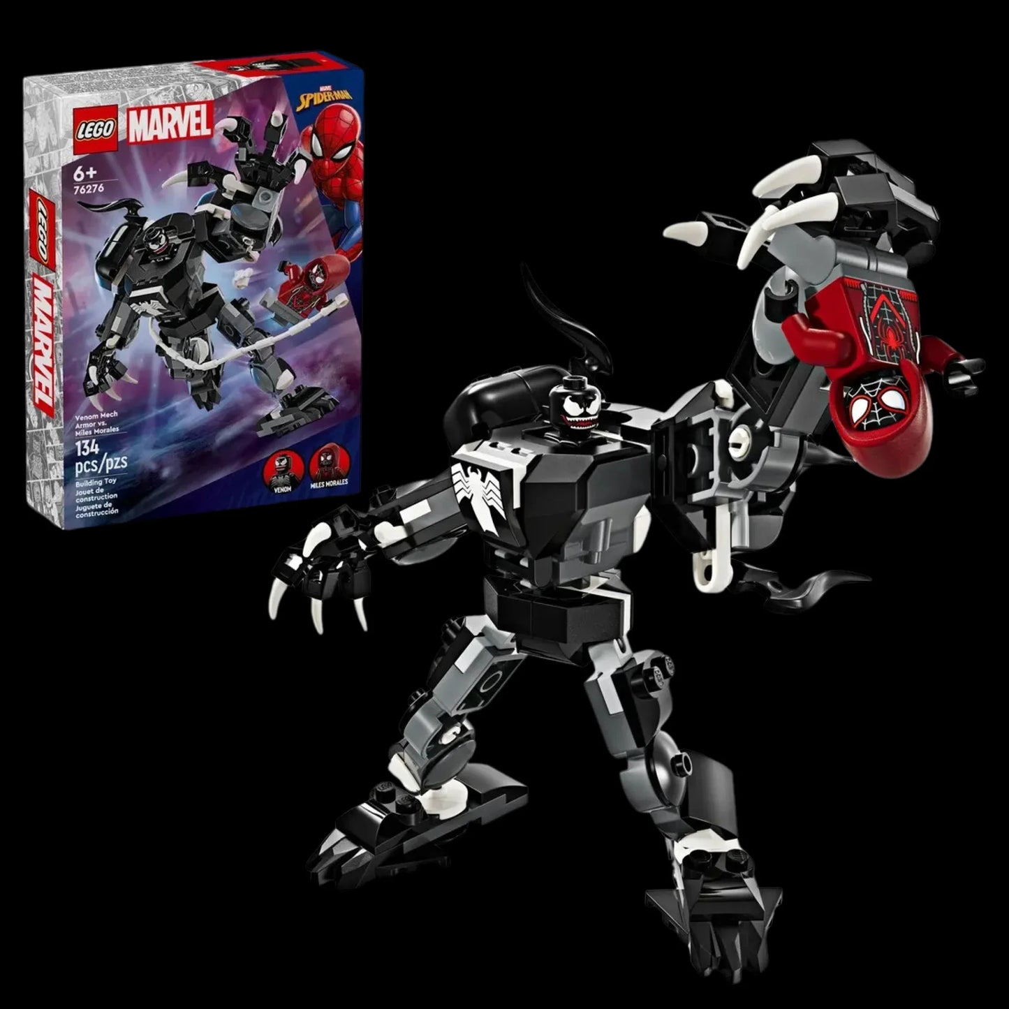 Armadura de Robô - Venom vs. Miles Morales (134 peças)