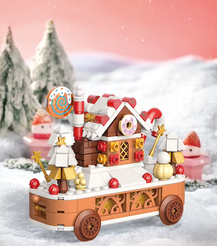 Trem mágico de Natal (1090 peças)