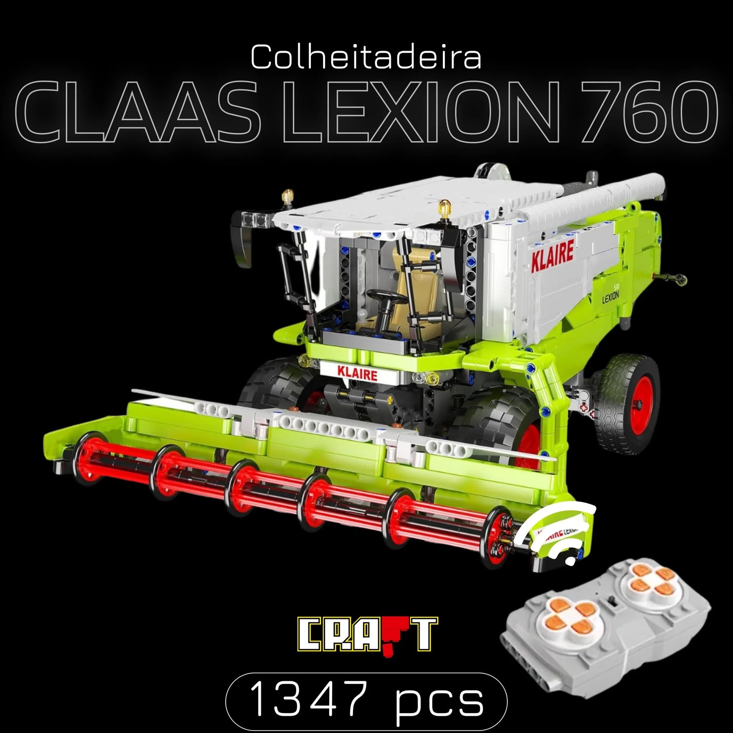 Colheitadeira Claas Lexion 760 (1347 peças)