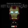Iluminação para a Capacete de Iron Man