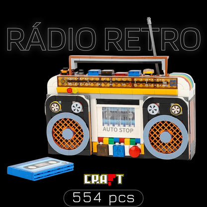 Rádio Retrô 1990's (554 micro-peças)