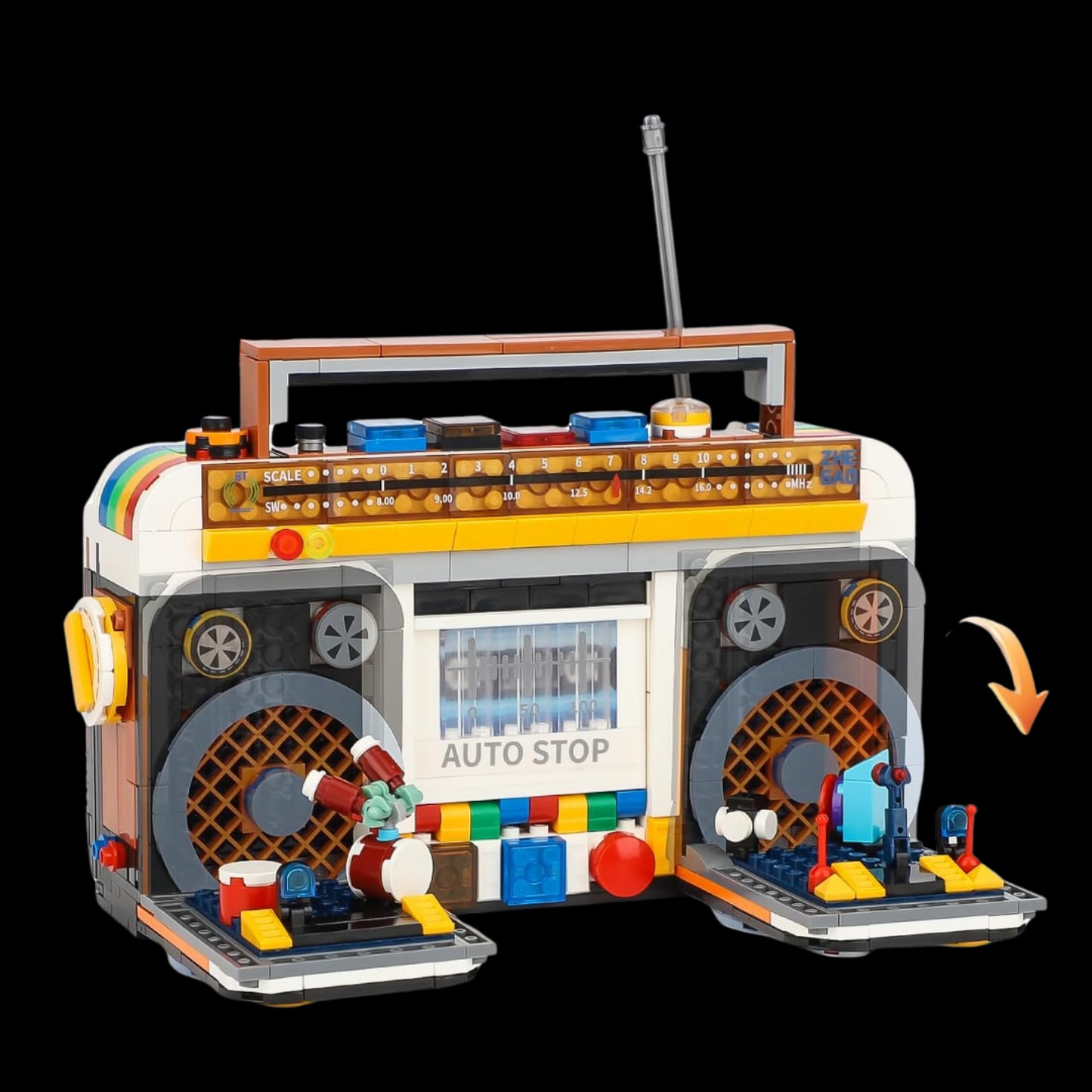 Rádio Retrô 1990's (554 micro-peças)