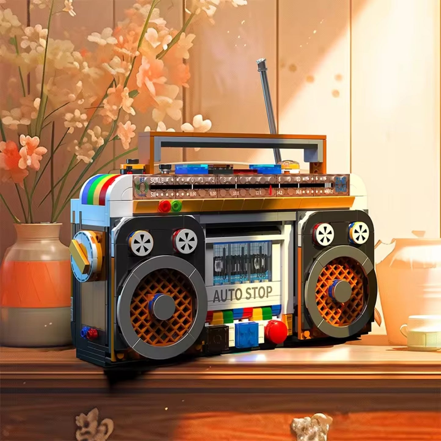 Rádio Retrô 1990's (554 micro-peças)