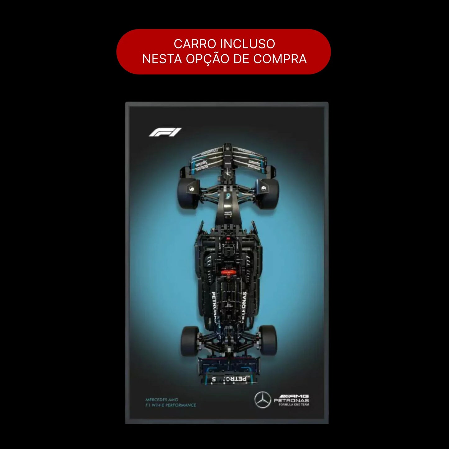 Compre Junto! Mercedes AMG W14 F1 + Quadro de Acrílico