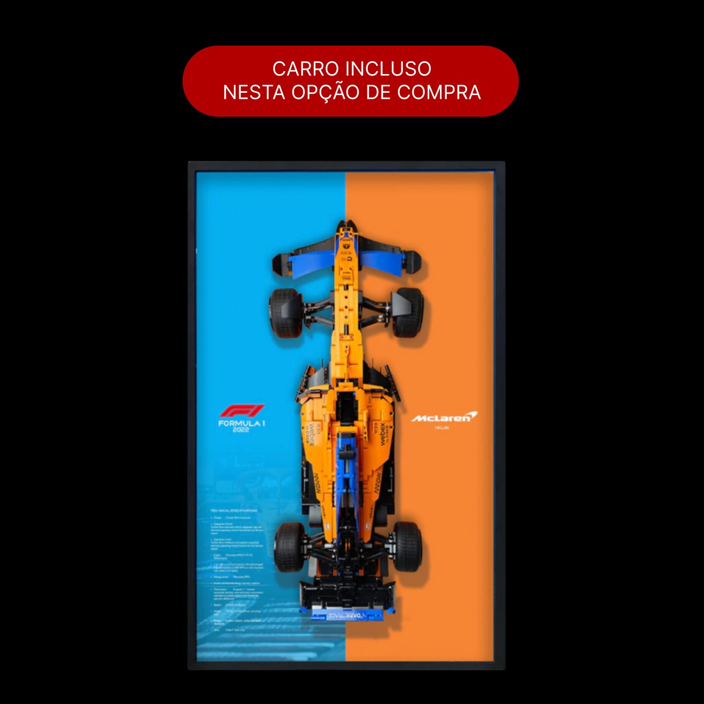 Compre Junto! McLaren F1 + Quadro de Acrílico