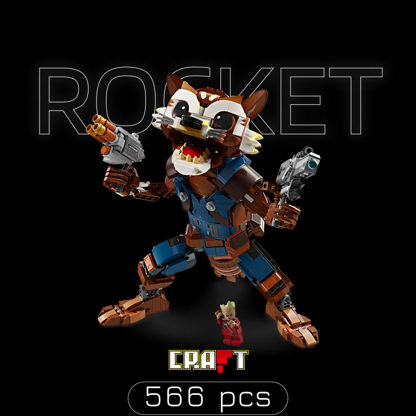 Rocket - O Guerreiro da Galáxia (566 peças)