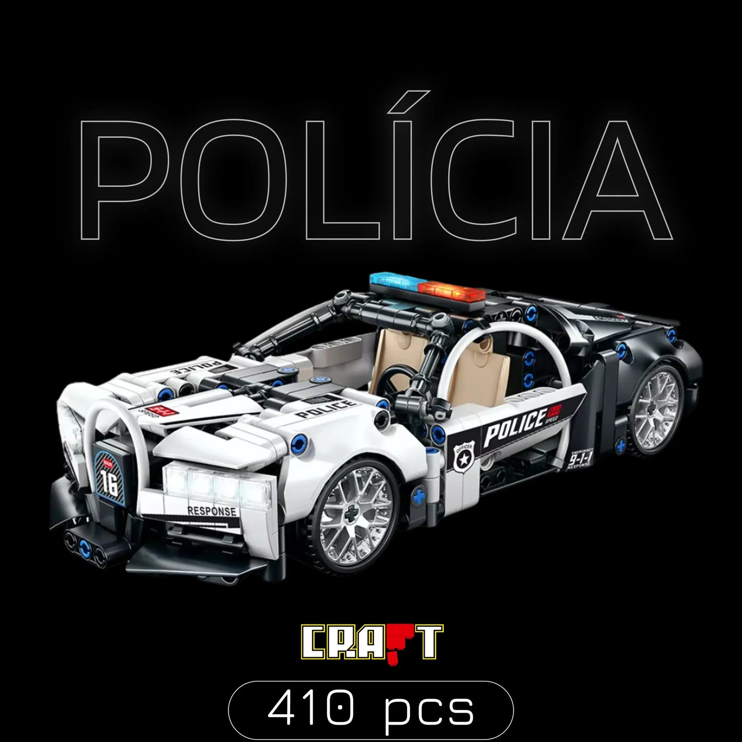 Carro de Polícia (410 peças)