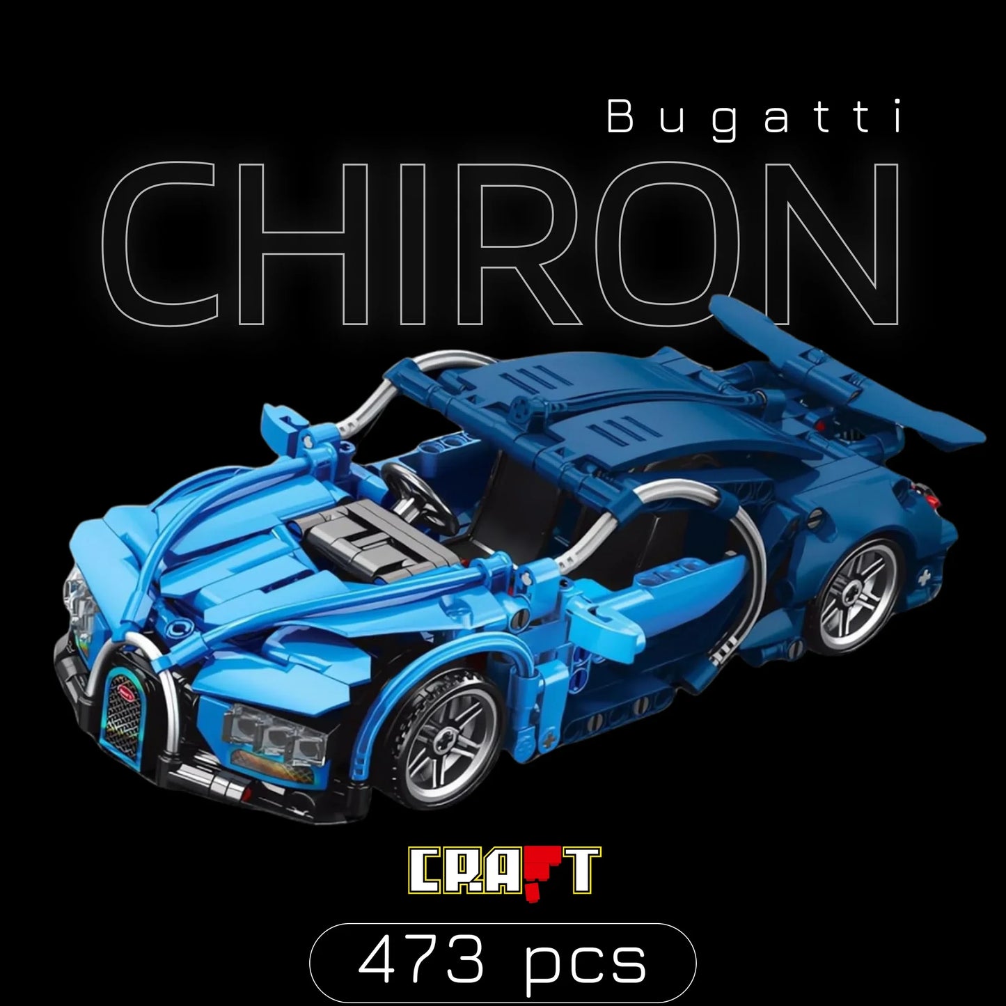 Bugatti Chiron (473 peças)