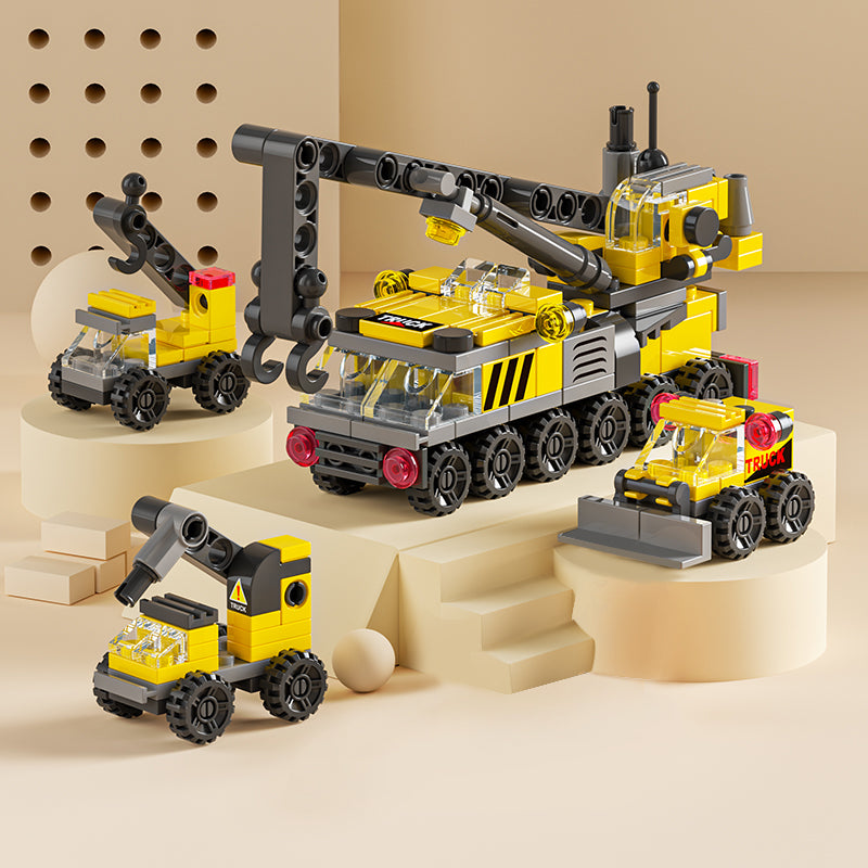 6 Carros de Construção em 1 (142 pçs)