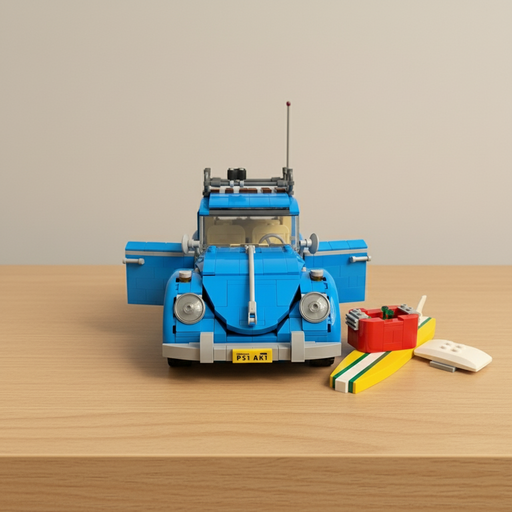 Fusca Azul do Surf (1193 peças)