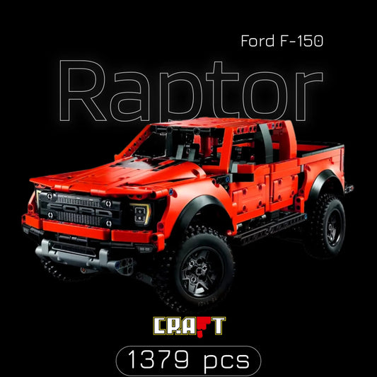 Ford F-150 Raptor Vermelho (1379 pçs) - Brics Craft