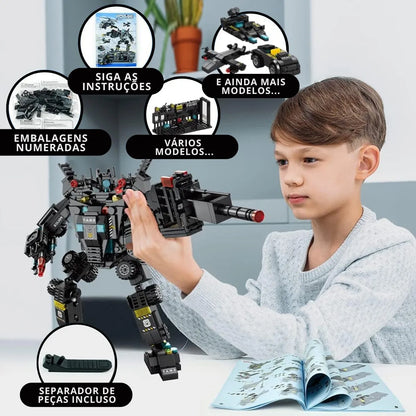 Helicóptero, Transformers e Caminhão (51 Brinquedos em 3) - Brics Craft