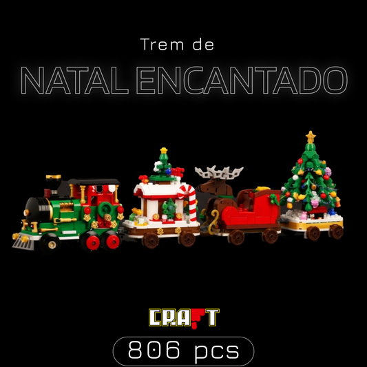 Trem de Natal encantado (806 peças)