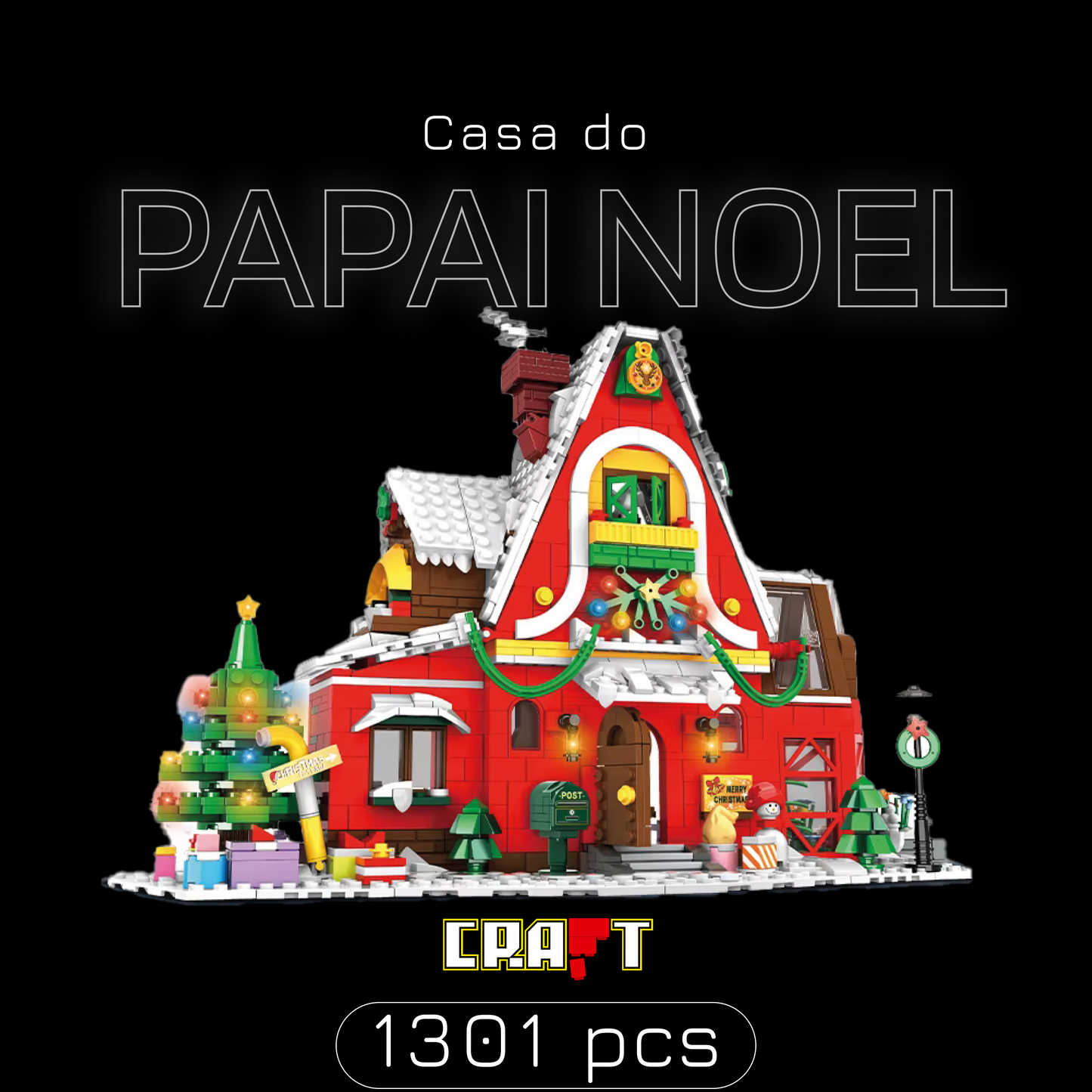 Casa do Papai Noel (1301 peças)