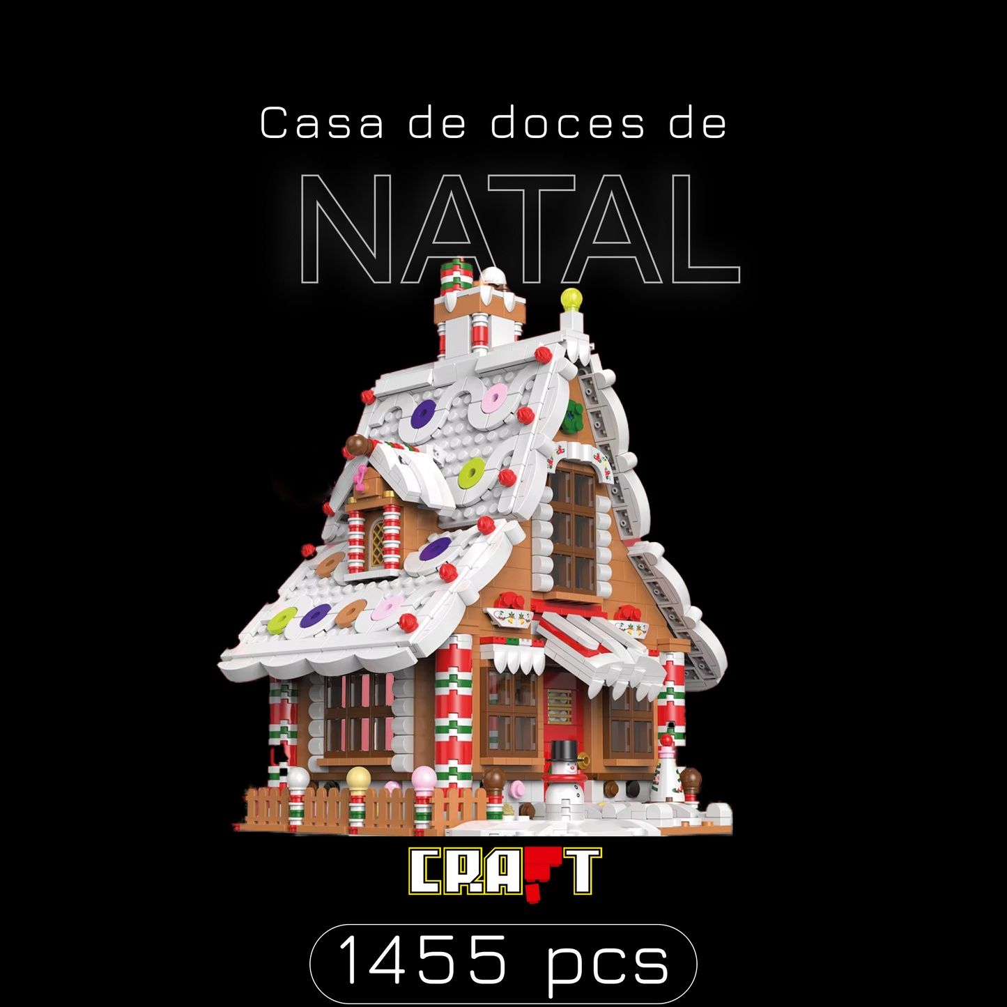 Casas de doces de Natal (1455 peças)