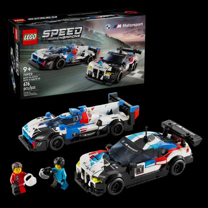 Speed Champions - BMW M4 GT3 e BMW M híbrido V8 (676 peças)