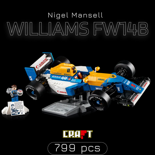 Carro de Fórmula 1 -  Williams FW14B (799 peças)