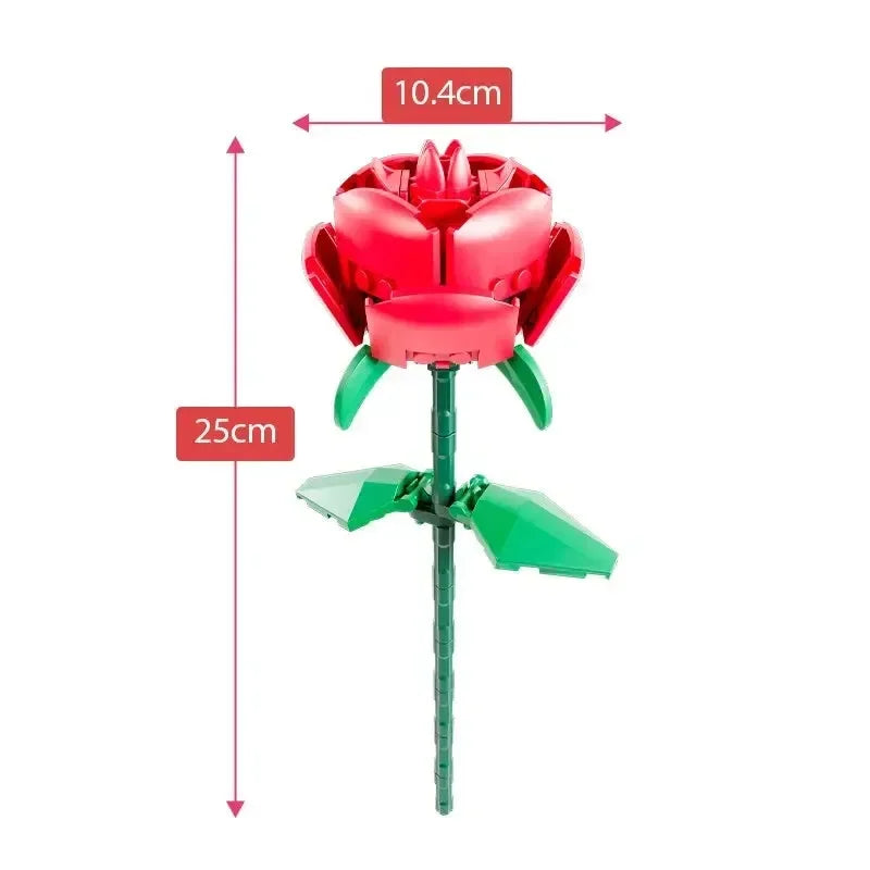 Rosa (92 micro-peças) - Brics Craft